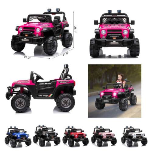 6 Colors Kids Ride-On Truck with Remote Control - Battery Powered Electric Car for Gifting