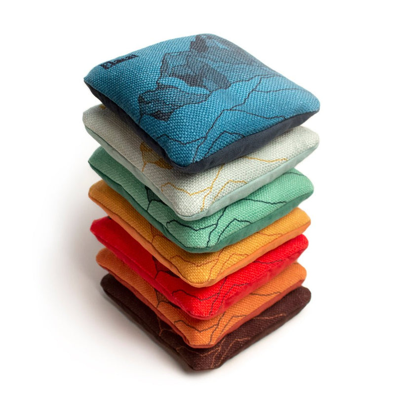 Load image into Gallery viewer, 6-in Dual-Sided Cornhole Bags | Mt. Elakai Design Collection
