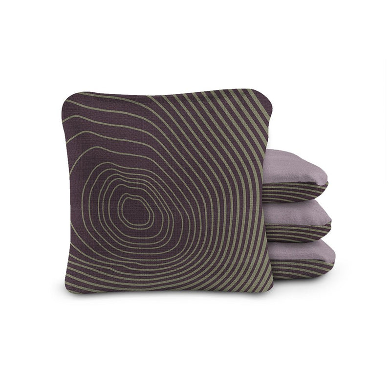 Load image into Gallery viewer, 6-in Dual-Sided Cornhole Bags | Tree Rings Collection
