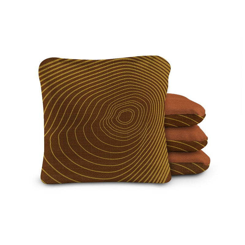 Load image into Gallery viewer, 6-in Dual-Sided Cornhole Bags | Tree Rings Collection

