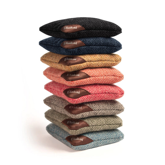 6-in Herringbone Cornhole Bags | Premium All-Weather Collection