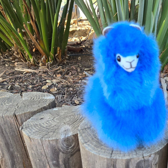 6" Standing Alpaca Fur Toy