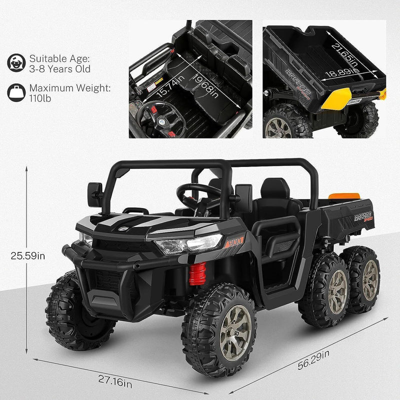 Load image into Gallery viewer, 2-Seater 4WD UTV Ride-On Car for Kids with Remote Control, LED Lights, and MP3 Player - 24V 300W
