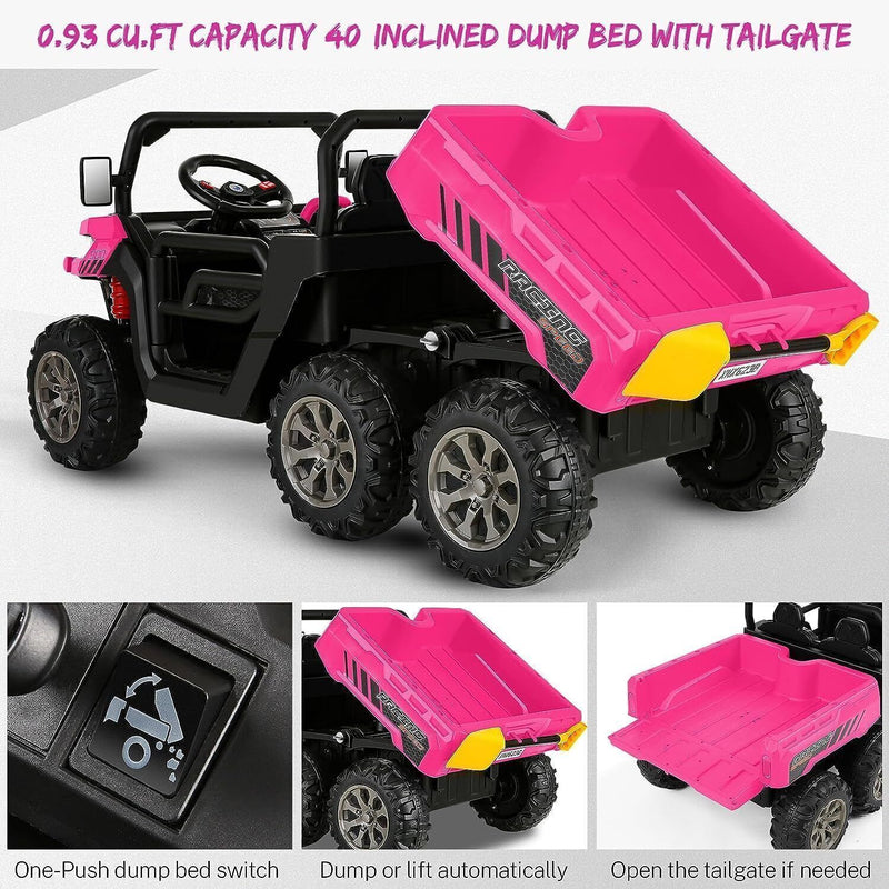 Load image into Gallery viewer, 2-Seater 4WD UTV Ride-On Car for Kids with Remote Control, LED Lights, and MP3 Player - 24V 300W
