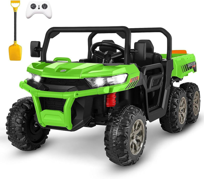 Load image into Gallery viewer, 6-Wheel 24V UTV Ride-On with Dump Bed and 4WD Power
