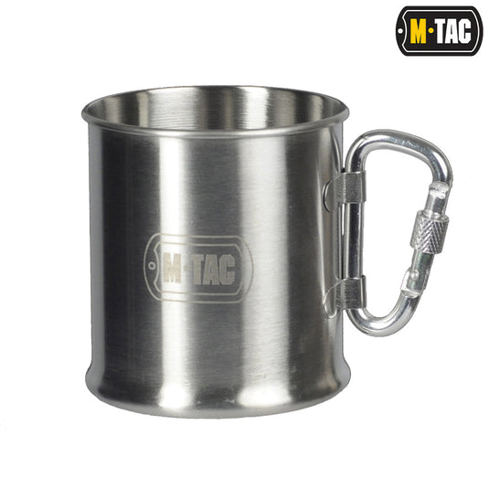 M-Tac Mug 8.5oz Stainless Steel with Carabiner