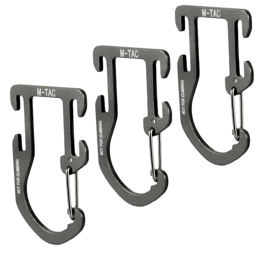 Load image into Gallery viewer, M-Tac Aluminum Carabiner for Backpack Molle (Set of 3)
