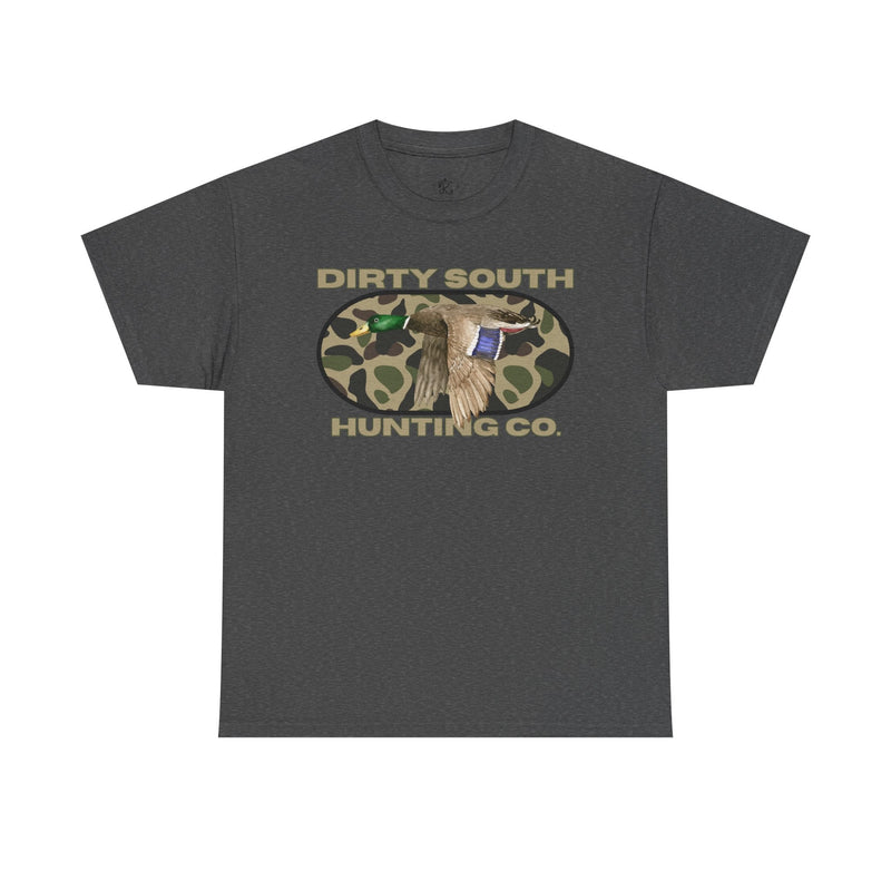 Load image into Gallery viewer, Dirty South Hunting Co. Camo Oval Mallard T-Shirt – Duck Hunting Apparel
