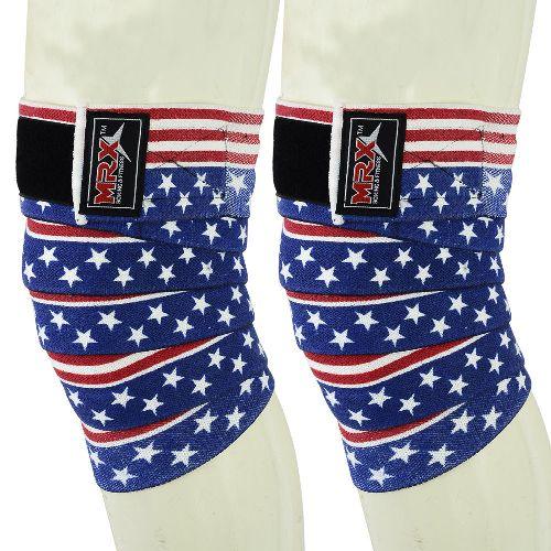 Load image into Gallery viewer, MRX Weightlifting Knee Wraps Gym Workout Lifting Wrap Camo Style Unisex
