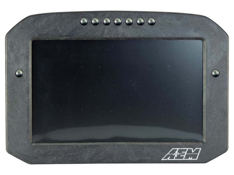 Load image into Gallery viewer, AEM CD-7LG Carbon Logging Flush Digital Dash Display w/ Internal 20Hz GPS &amp; Antenna 30-5703F

