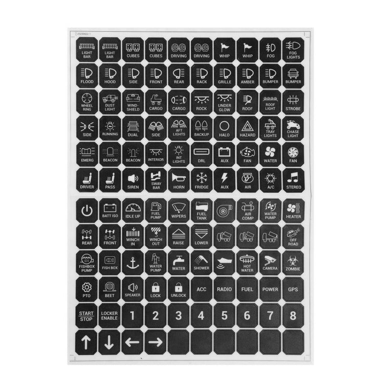 Load image into Gallery viewer, 120 Universal Stickers for AC-1200/AR-600/RA80 XL/RB80 XL Switch Panel

