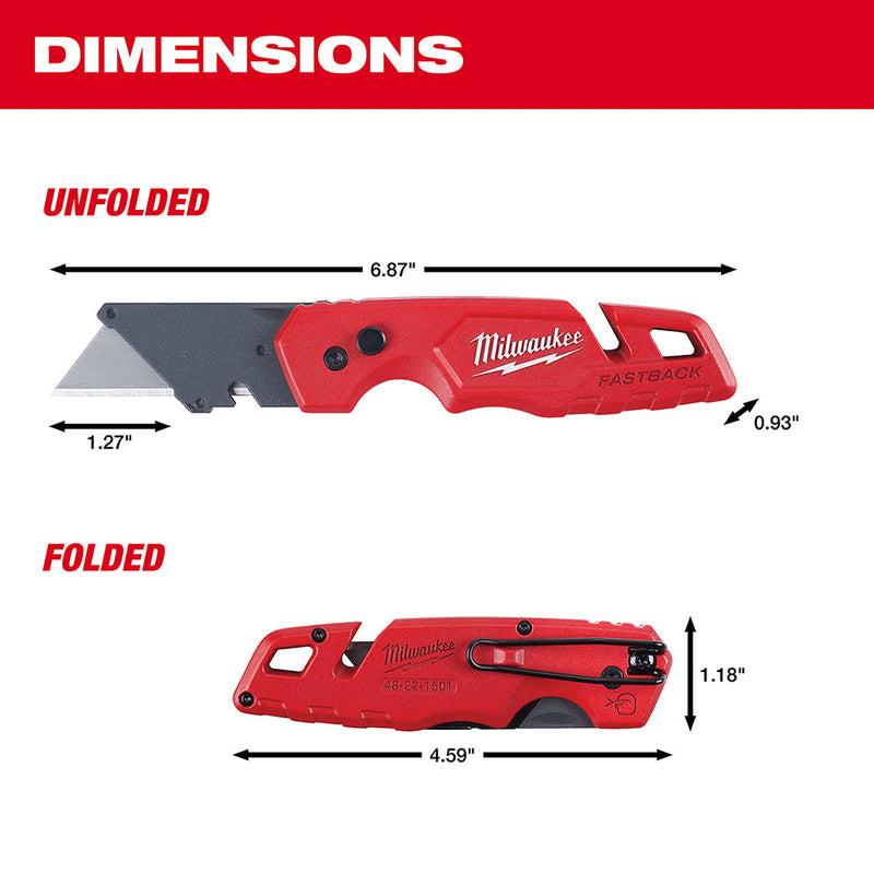 Load image into Gallery viewer, Milwaukee 48-22-1501 FASTBACK™ Folding Utility Knife

