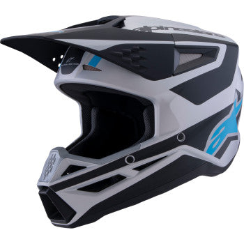 ALPINESTARS SM3 Helmet - Heat - Matte Silver/Blue/Black - XS 8301026-1949-XS