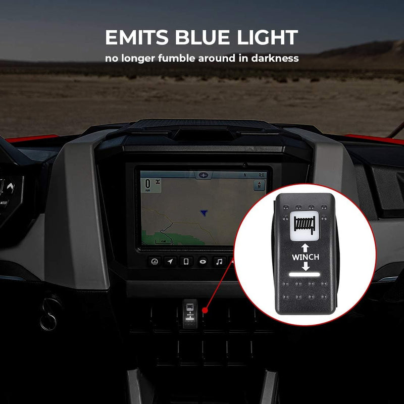 Load image into Gallery viewer, 7Pin Winch Rocker Switches For Polaris, Can-Am
