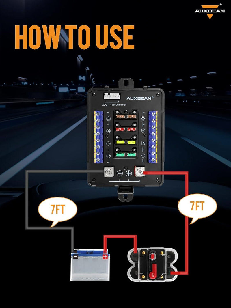 Load image into Gallery viewer, 7FT 7AWG Battery Cables Tinned Copper Ring Terminal Lugs Battery Wires
