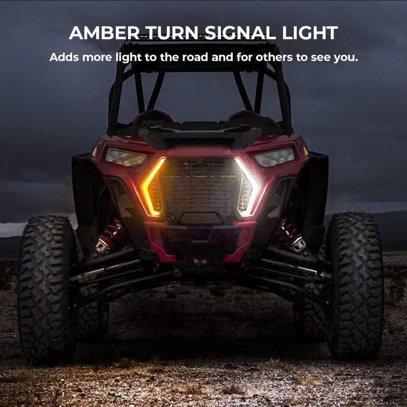 Load image into Gallery viewer, IP67 Front LED Street Legal Light Kits for Polaris RZR 2019-2023
