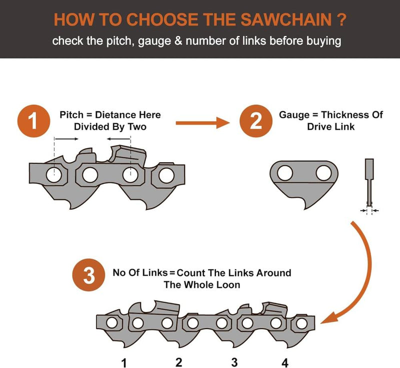 Load image into Gallery viewer, 10 Inch Pole Saw Chain 3/8 LP .043 40 Bumper DL For R40 90PX040G Husqvarna 436 LI T536 LiXP 536 LiXP WG 323 322 for PS2383 PS2683 Ryobi TP26

