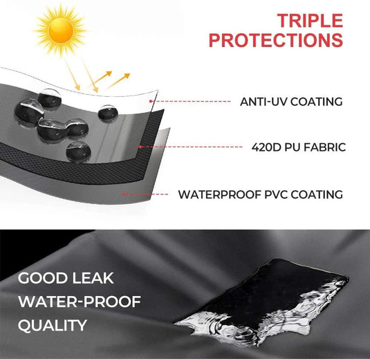 UTV Cover Waterproof 4-Seat 420D for Defender, Ranger, General