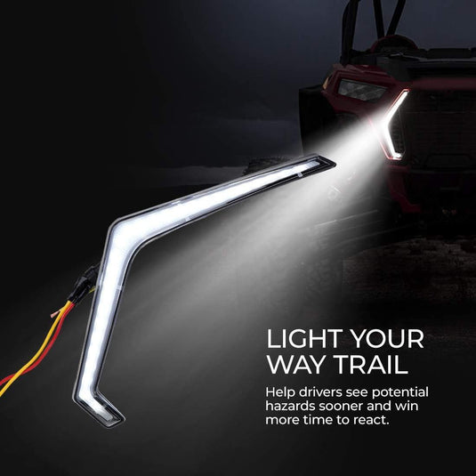 UTV Front Turn Fang Light Set Fit 2019+ Polaris RZR XP 1000/ Turbo S