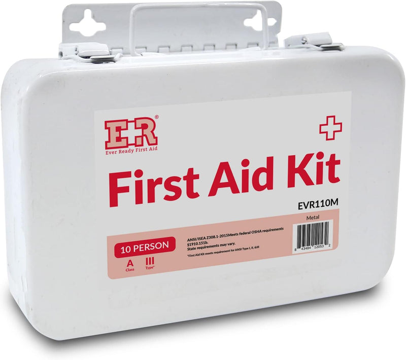 Load image into Gallery viewer, 10-Person First Aid Kit – Metal Case
