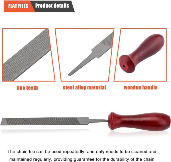 Load image into Gallery viewer, 12-Pack Chainsaw Sharpening Kit W 5/32 3/16 7/32 1/8 11/64 13/64 inch Round Files Depth &amp; Quick Check Gauge File Guide 6 Inch Flat File for Stihl
