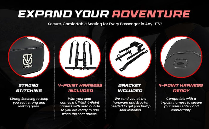 Load image into Gallery viewer, RZR 4 PRO S Rear Bump Seat (2025+)
