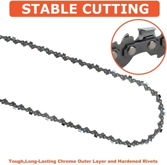 16 Inch Chain 3/8 LP .050 57 DL For S57 Echo CS290 CS300 CS305 CS306 CS310 CS370 CS400 CS352 Chainsaw