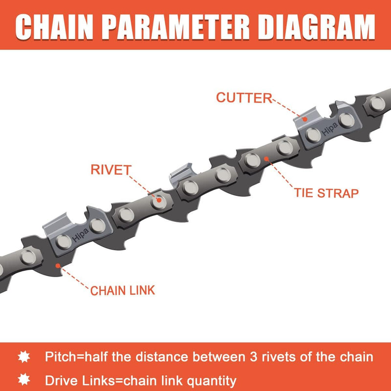 Load image into Gallery viewer, 16 Inch MS210 Chain 3/8 LP Pitch .043 Gauge 55 DL for Stihl MS170 MS180 MS 210 017 018 MS180C MS170C Chainsaw #61 PMM3 55 90PX055G
