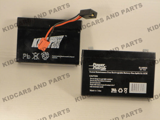 6V 7.0Ah Rechargeable Battery for Kid Trax Ride-On Toys - Wire-Free Replacement