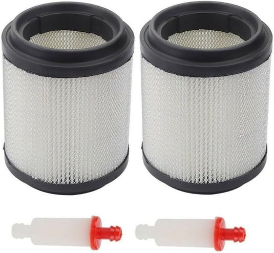 (2 PACK) 7080369 Air Filter For Polaris ATV 350L 400L, Big boss 250 4X4, 300 4x6 with Fuel Filters