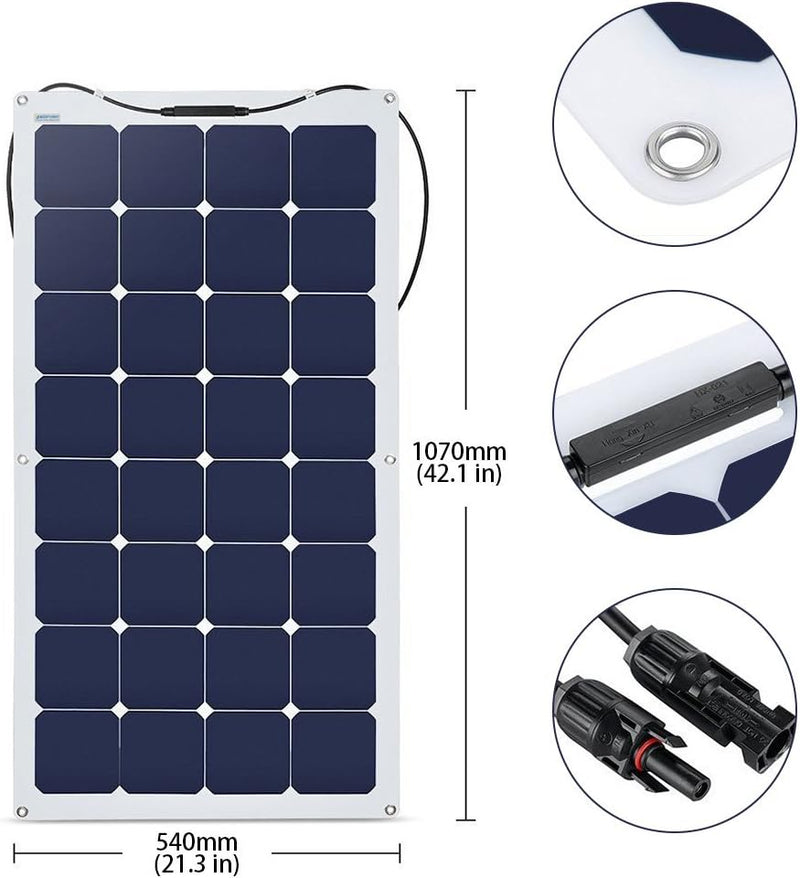 Load image into Gallery viewer, Acopower 110w flex Kit 880w 60A
