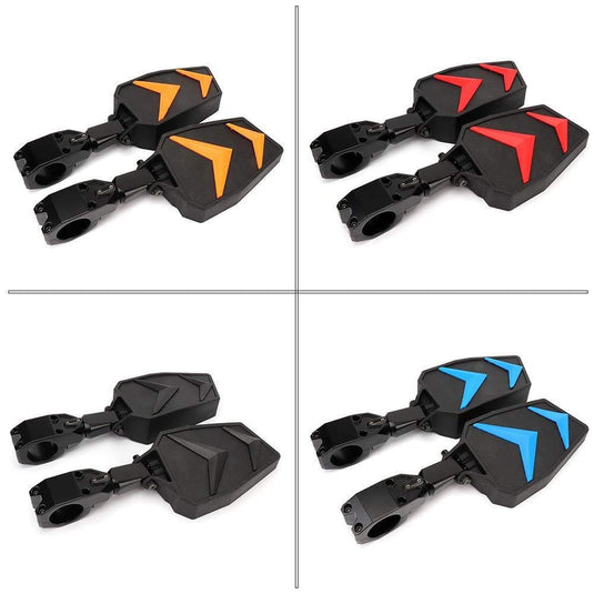 Color Side Rear View Mirror For 1.75" UTV Roll Bar