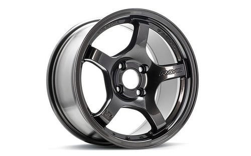 Gram Lights 57CR 15x8.0 +28 4x100 Super Dark Gunmetal Wheel