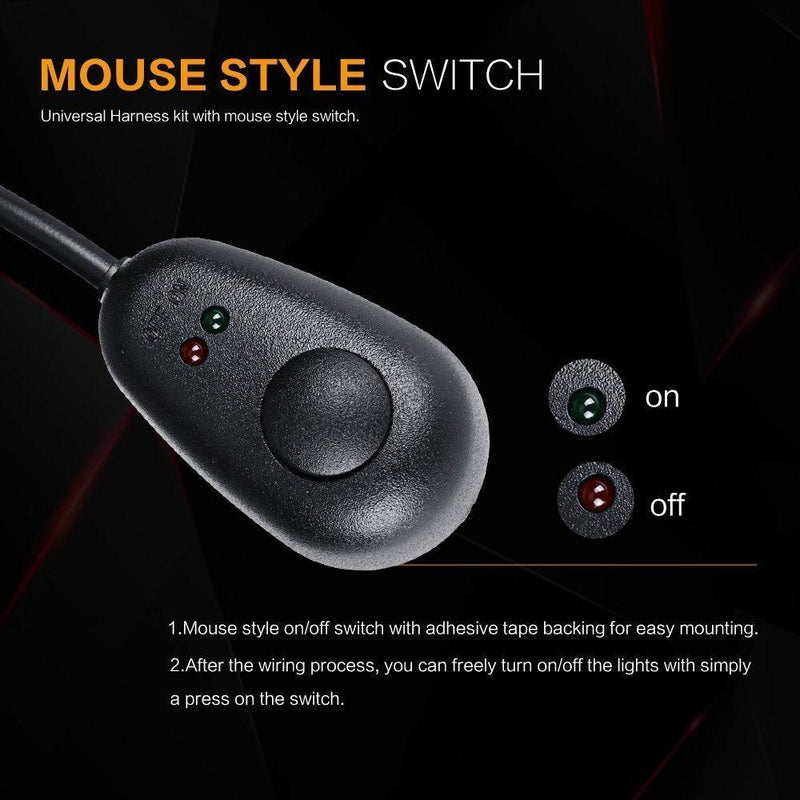 Load image into Gallery viewer, (1 Lead) LED Light Bar Wiring Harness Kit with Fuse Relay ON/Off Switch for LED Off-Road Driving Work Light
