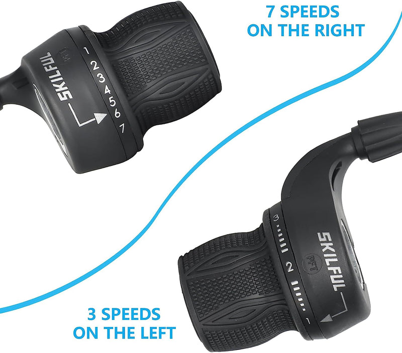 Load image into Gallery viewer, Bicycle 21-Speed Twist Shifter Set
