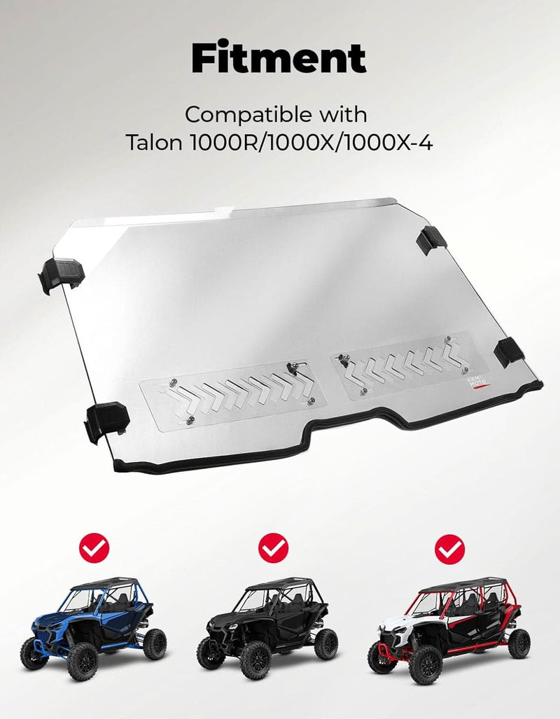 Load image into Gallery viewer, Front Full Windshield for Honda Talon 1000x 1000r 1000x-4
