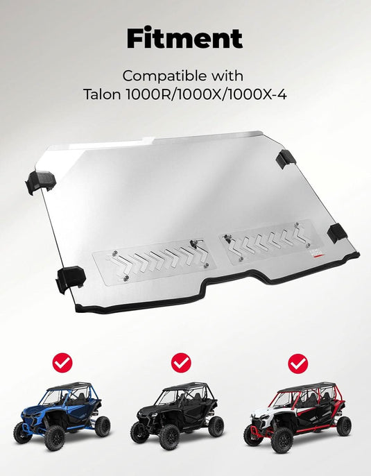 Front Full Windshield for Honda Talon 1000x 1000r 1000x-4