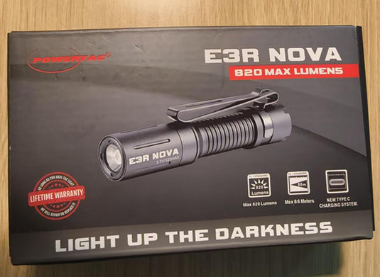 E3R Nova- 820 Lumen Rechargeable Flashlight