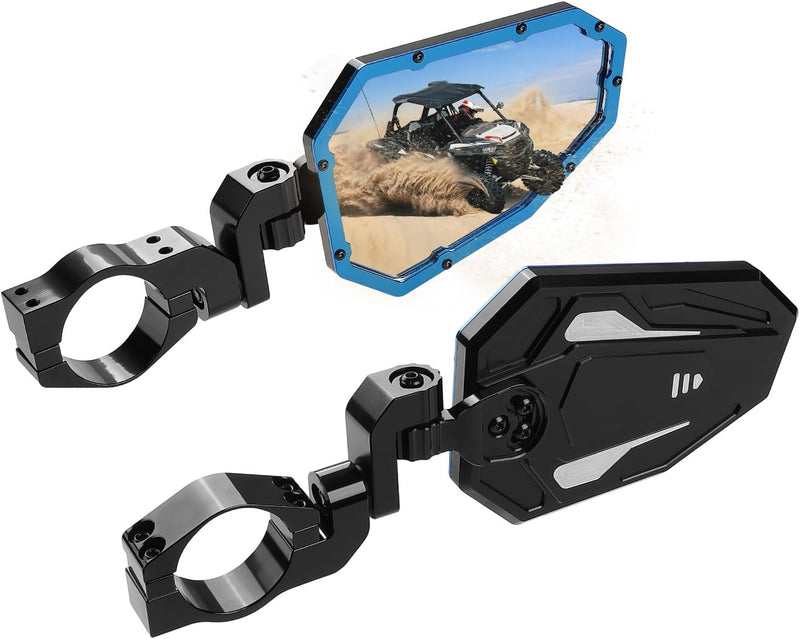Load image into Gallery viewer, UTV Rear View Side Mirrors for Can Am Maverick X3/ RZR w/ 1.75"-2" roll bar (1 pair)

