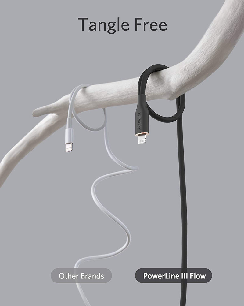 Load image into Gallery viewer, Anker <b>641</b> USB-C to Lightning Cable (Flow, 3 ft Silicone)
