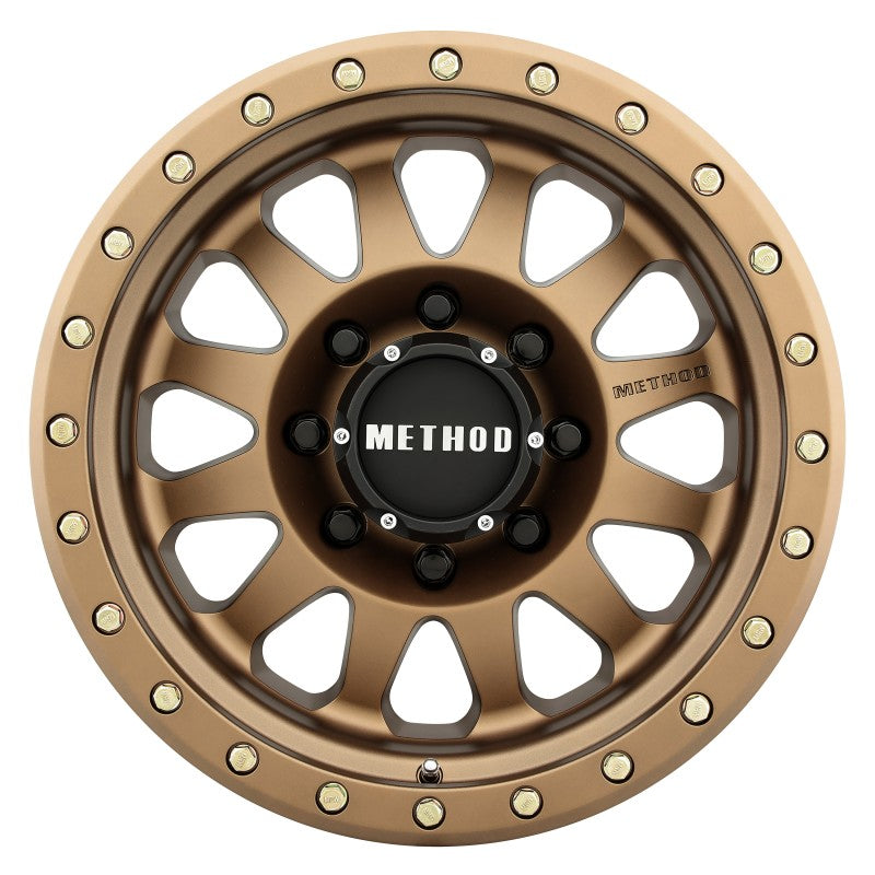Load image into Gallery viewer, Method MR304 Double Standard 17x8.5 0mm Offset 8x6.5 130.81mm CB Method Bronze Wheel

