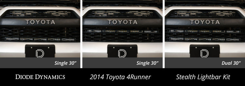 Load image into Gallery viewer, Diode Dynamics 14-19 Toyota 4Runner SS30 (Single) Stealth Lightbar Kit - White Driving
