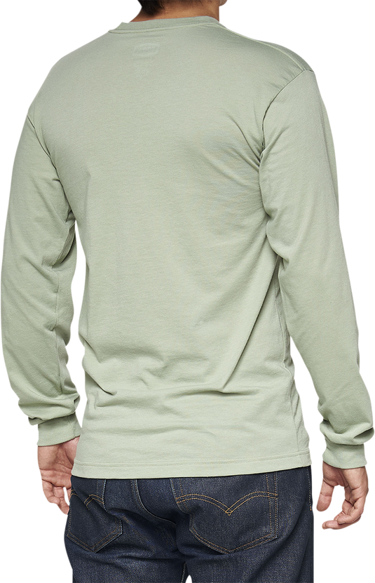 100% Bilto Long-Sleeve T-Shirt - Slate Green - Small 33009-486-10
