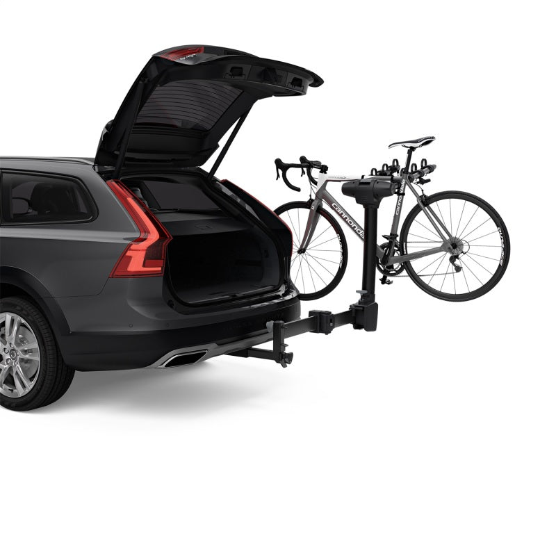 Load image into Gallery viewer, Thule Apex XT Swing 4 - Hanging Hitch Bike Rack w/Swing-Away Arm (Up to 4 Bikes) - Black
