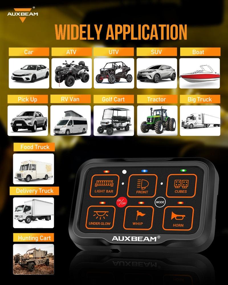 Load image into Gallery viewer, AR-600 RGB Switch Panel with APP, Toggle/ Momentary/ Pulsed Mode Supported
