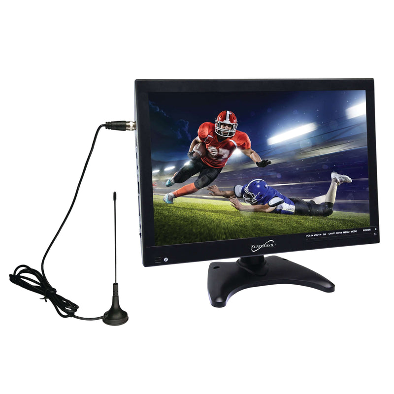 Load image into Gallery viewer, Supersonic 14" Portable Digital LED TV with USB, SD and HDMI Inputs, 12 Volt AC/DC Compatible (SC-2814)
