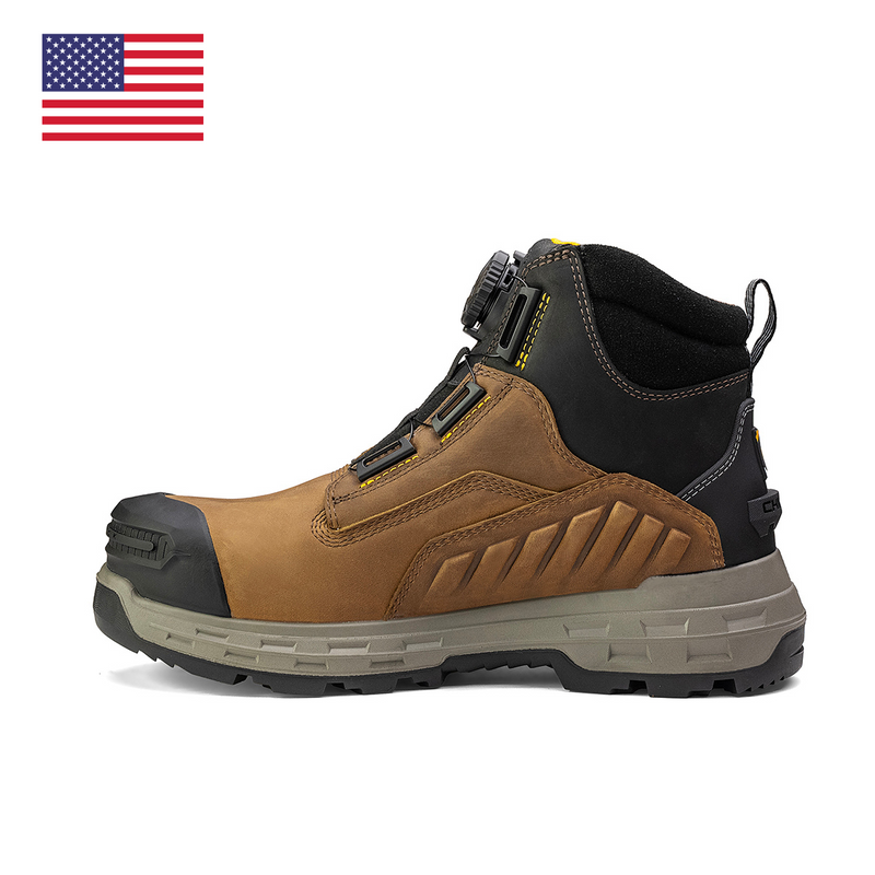 Load image into Gallery viewer, Wildwood 6” Composite Toe Turbolace™ Work Boot - Brown - Made in USA
