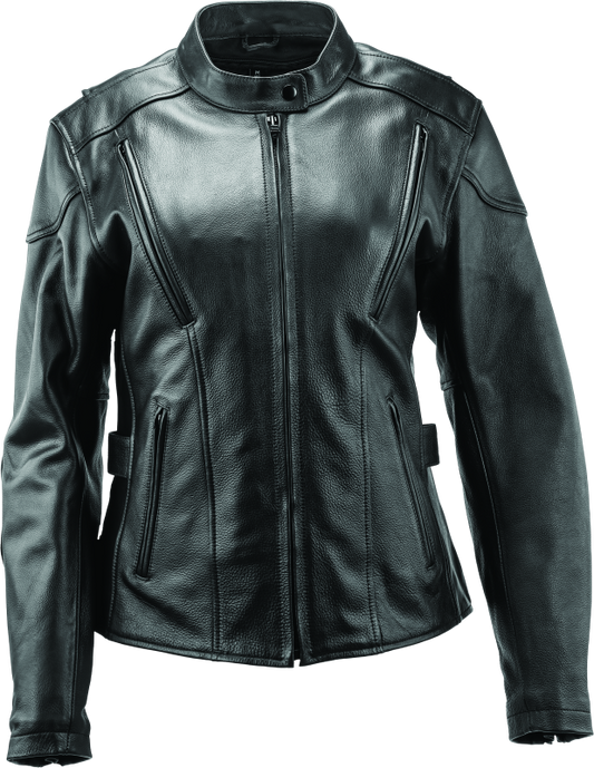 Kuryakyn Leather By River Road Race Leather Jacket Black Womens - Medium
