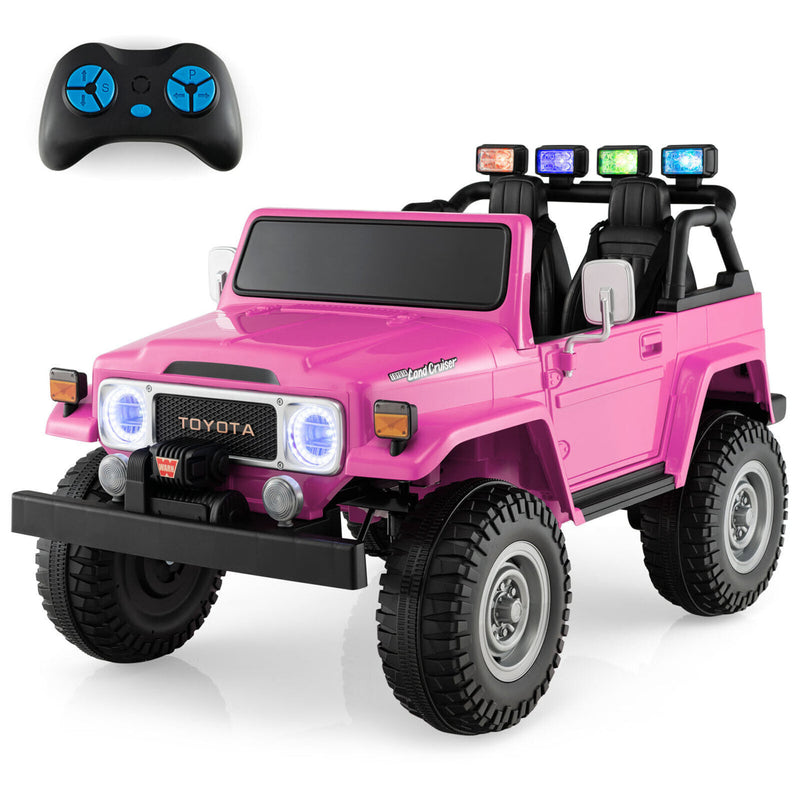 Load image into Gallery viewer, 12V Licensed Toyota FJ40 RC Truck with Laser Light and Music - 2 Seater Ride-On Car
