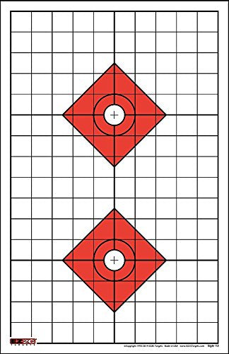 200 EZ2C Targets Most Popular 8 Styles Paper Targets Bundle Pack 11"x17" USA Made